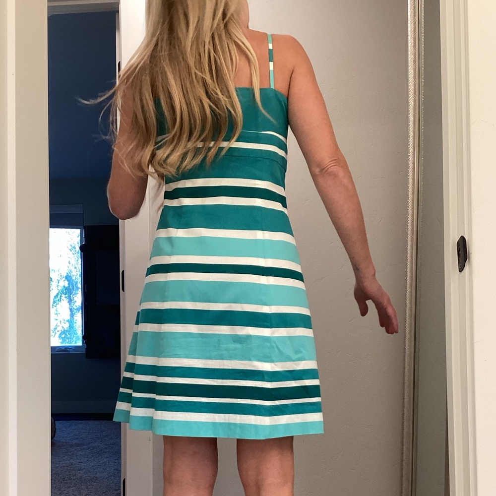 Ann Taylor Petites striped sundress - Picture 2 of 7
